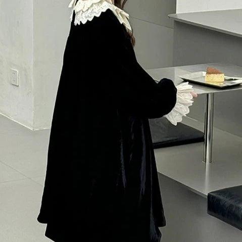 ベロアレースワンピース02527 – Foonique