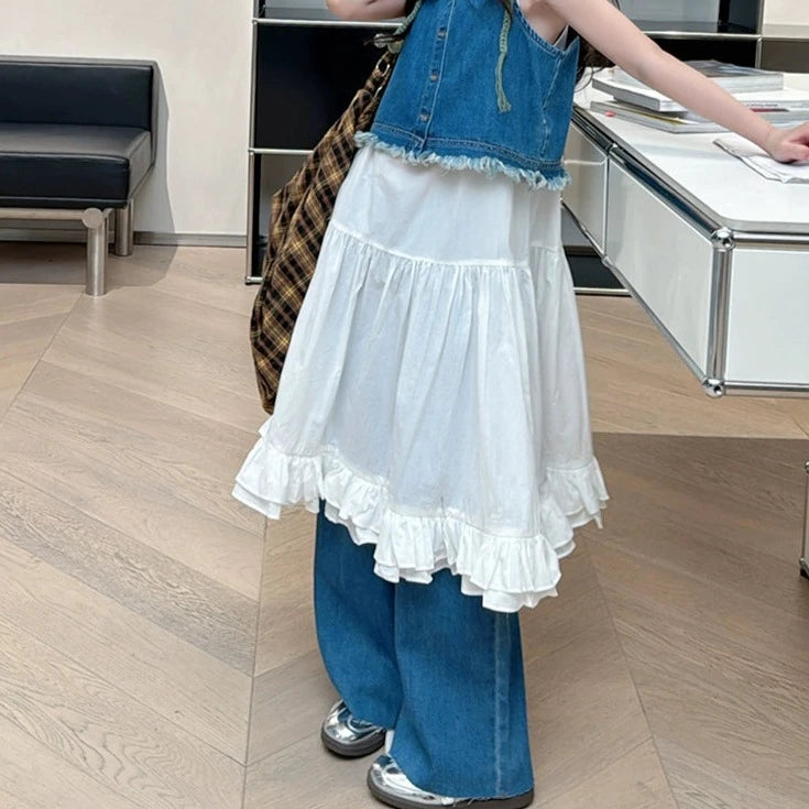 フリルスカートデニムセットアップ02416 – Foonique フリルスカートデニムセットアップ02416 – Foonique