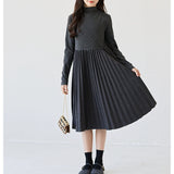 【1/25まで！入学式フォーマル10%OFF対象商品】モノトーンツイードジャケット+プリーツワンピース02783