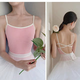 【新作早割2/24まで】バッククロスキャミレオタード02811