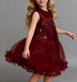 襟付きスパンコールドレス02700