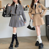 エンブレムショートジャケットセットアップ02803