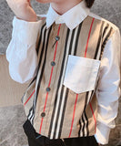 【即納】ボーイズストライプYシャツ01020